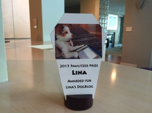 My award showing me with my iPad